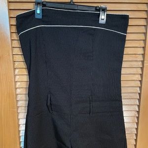 MKM Designs Jumpsuit Shorts Strapless w/Silver Pinstripes Size: 11/12